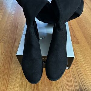Nine West Black Over the Knee Boots